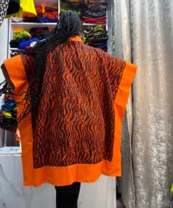 Kitenge Kimono – Solid Trim (Classic)
