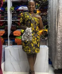 Soft Aura Kitenge Dress