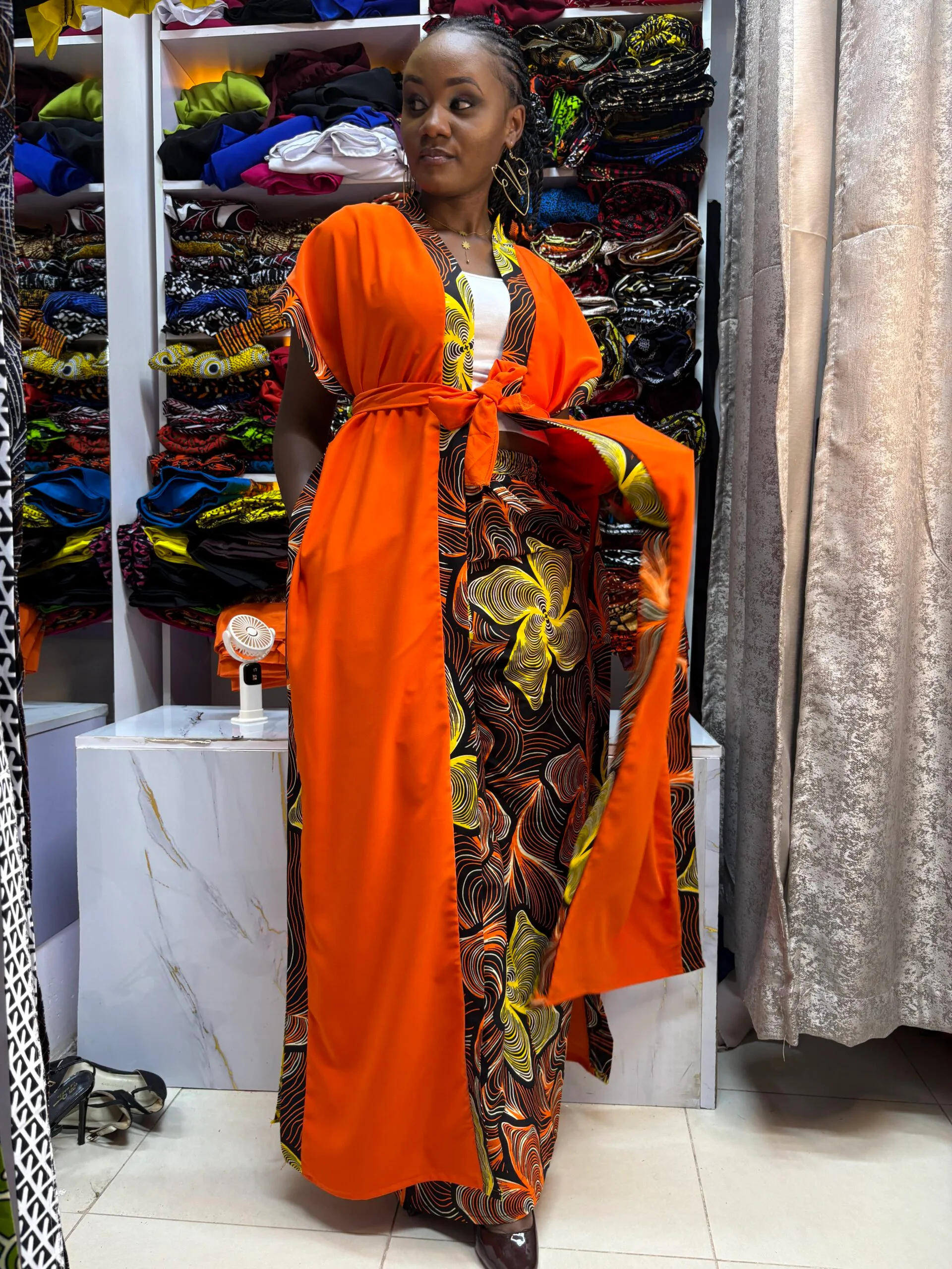 Weekend Glow Kimono & Palazzo Set - Dusk