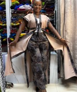 Mimosa Muse Kimono & Palazzo Set - Noir