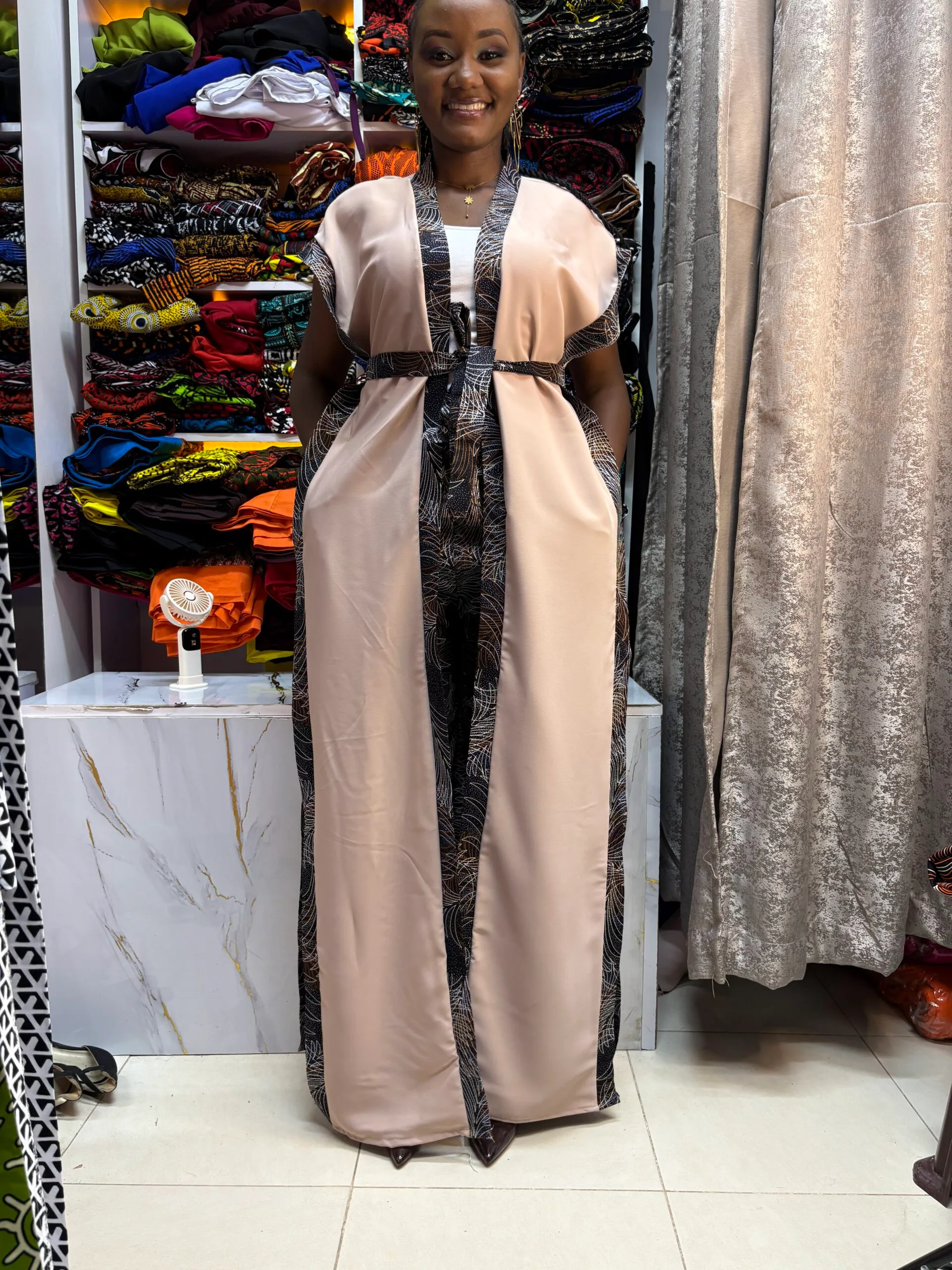 Mimosa Muse Kimono & Palazzo Set - Noir