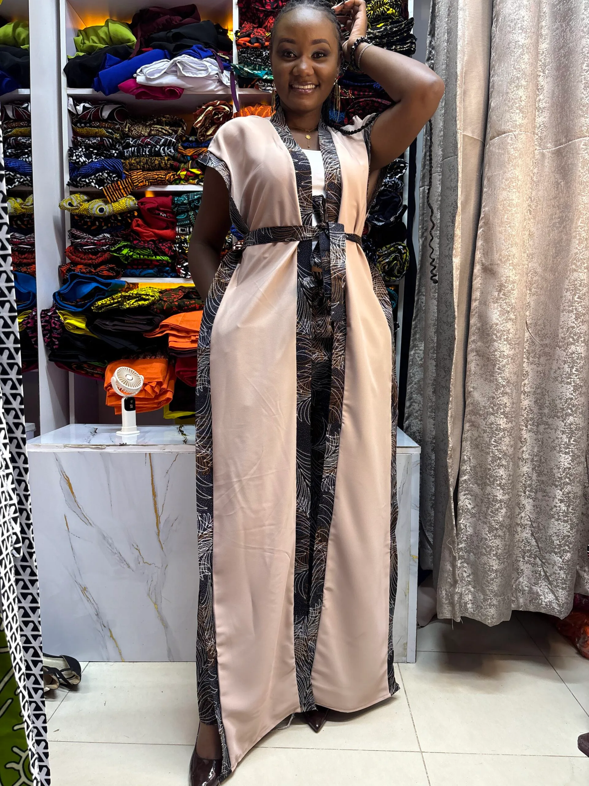 Mimosa Muse Kimono & Palazzo Set - Noir