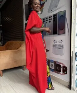Crimson Carnival Ankara Kaftan