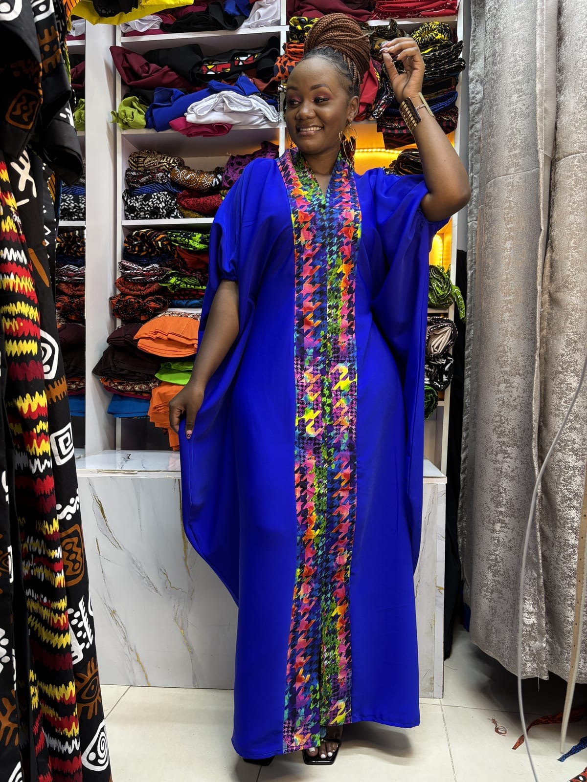 Sapphire Soiree Ankara Kaftan