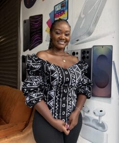 Monochrome Muse Off-Shoulder Top