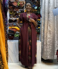 Maroon Heritage Kimono & Palazzo Set