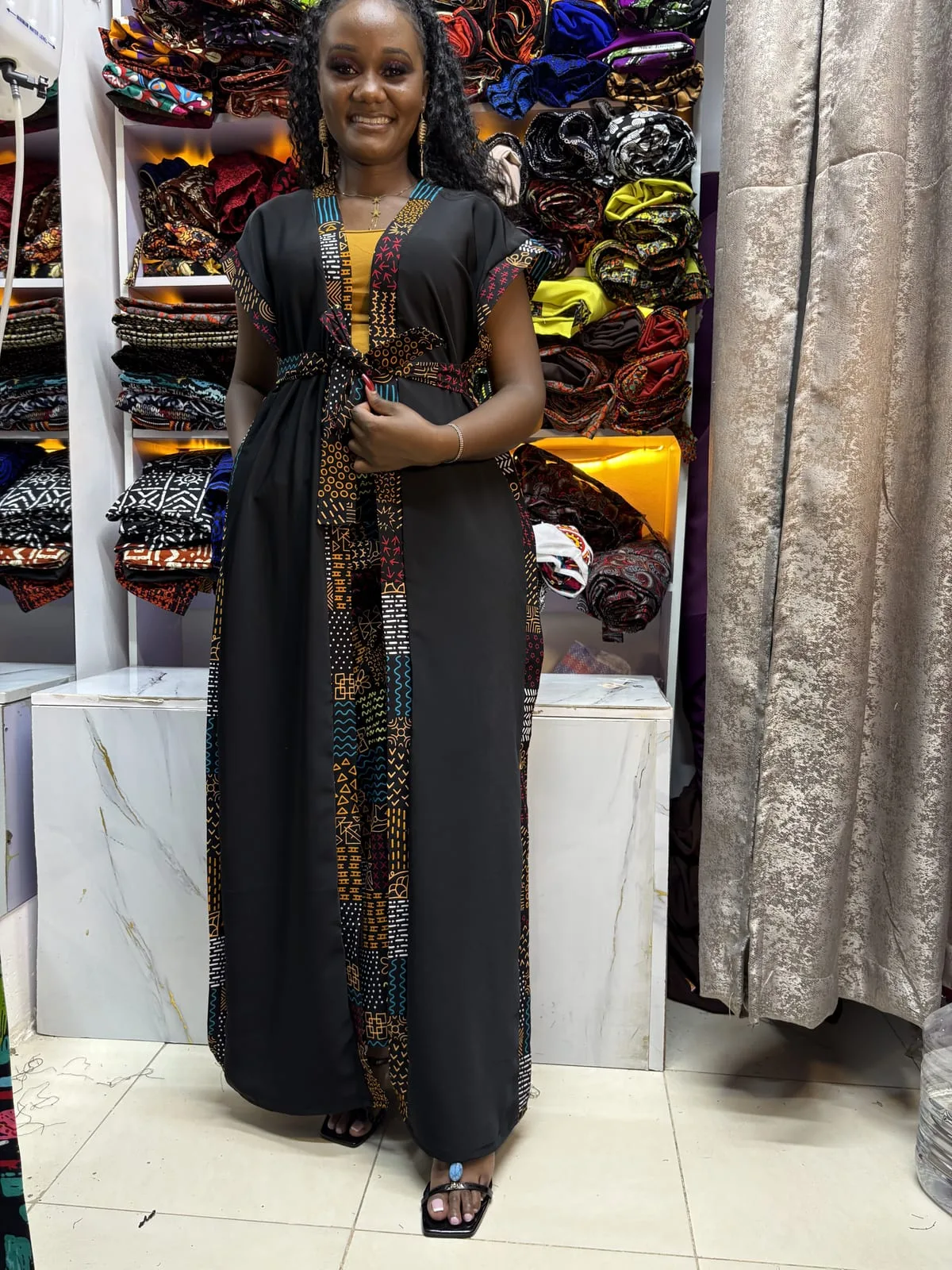 Onyx Empress Kimono & Palazzo Set