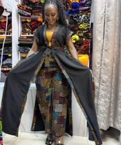 Onyx Empress Kimono & Palazzo Set