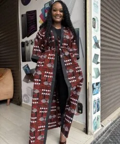 Maroon Uhuru Kimono Cover