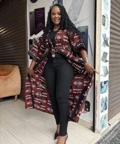 Maroon Uhuru Kimono Cover