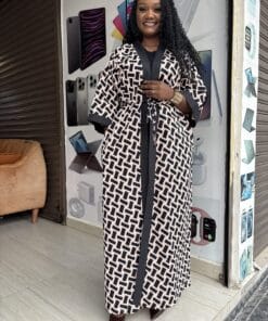 Monochrome Muse Geo Duster Kimono
