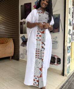 Ivory Axis Ankara Kaftan
