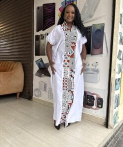 Ivory Axis Ankara Kaftan