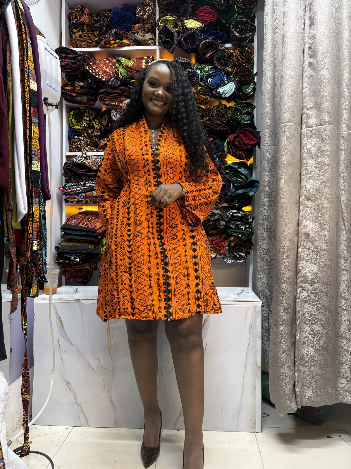 Sunset Ember Shift Dress