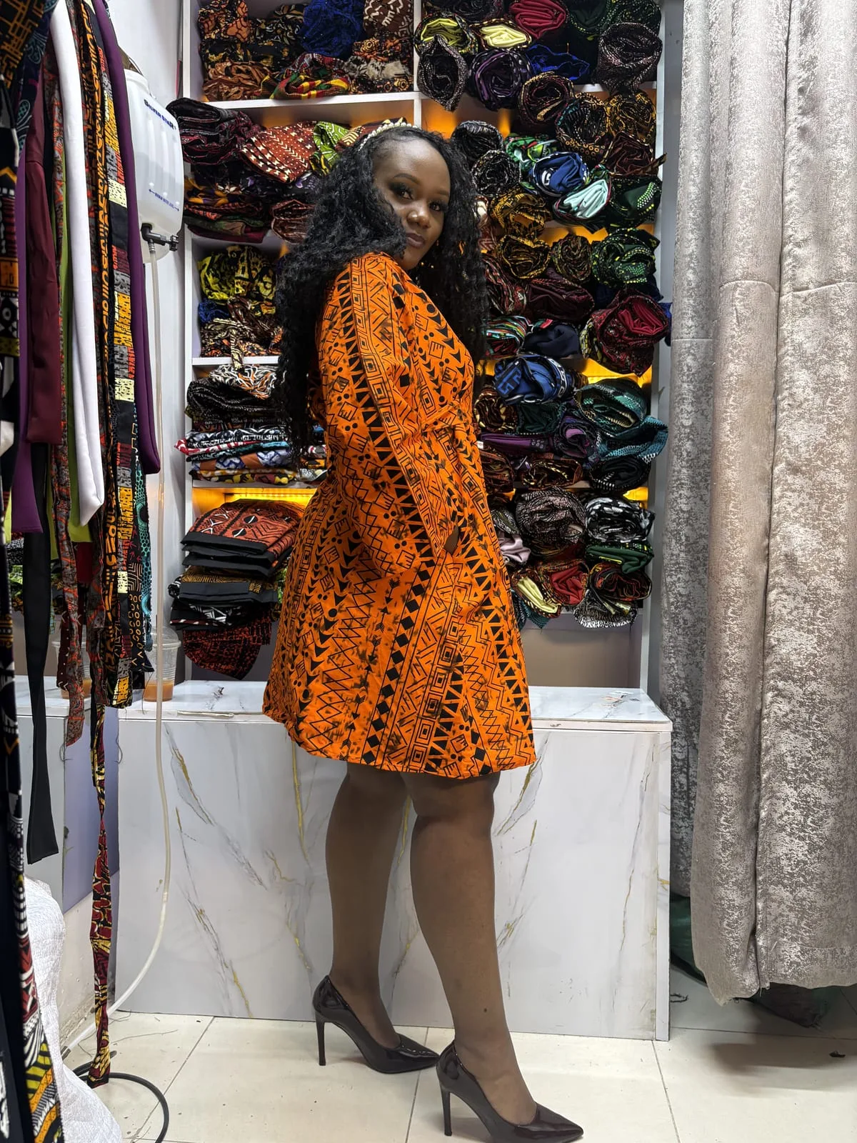 Sunset Ember Shift Dress