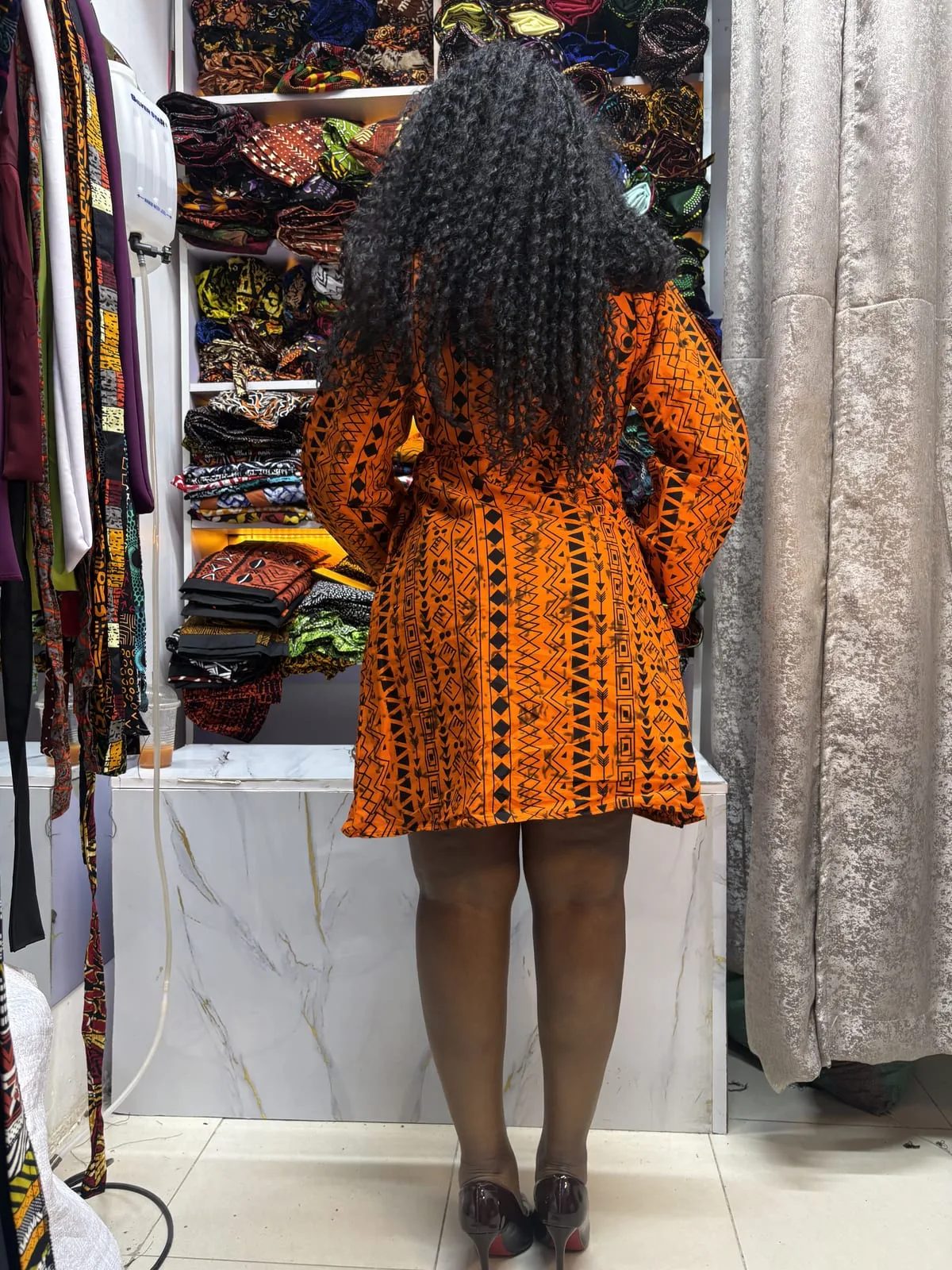 Sunset Ember Shift Dress