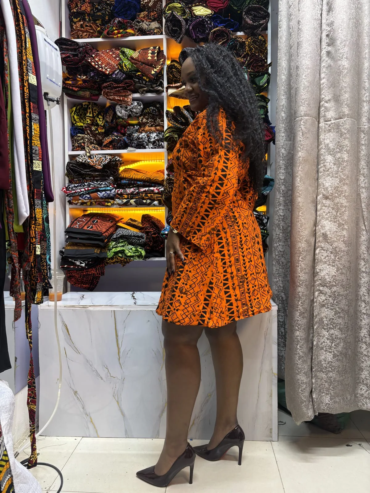 Sunset Ember Shift Dress
