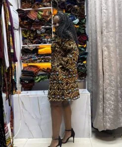 Golden Rhythm Shift Dress