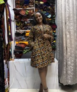Golden Rhythm Shift Dress