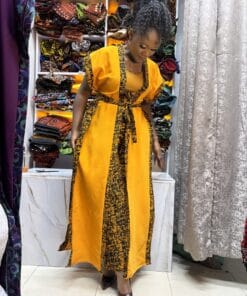 Golden Harmony Kimono & Palazzo Set