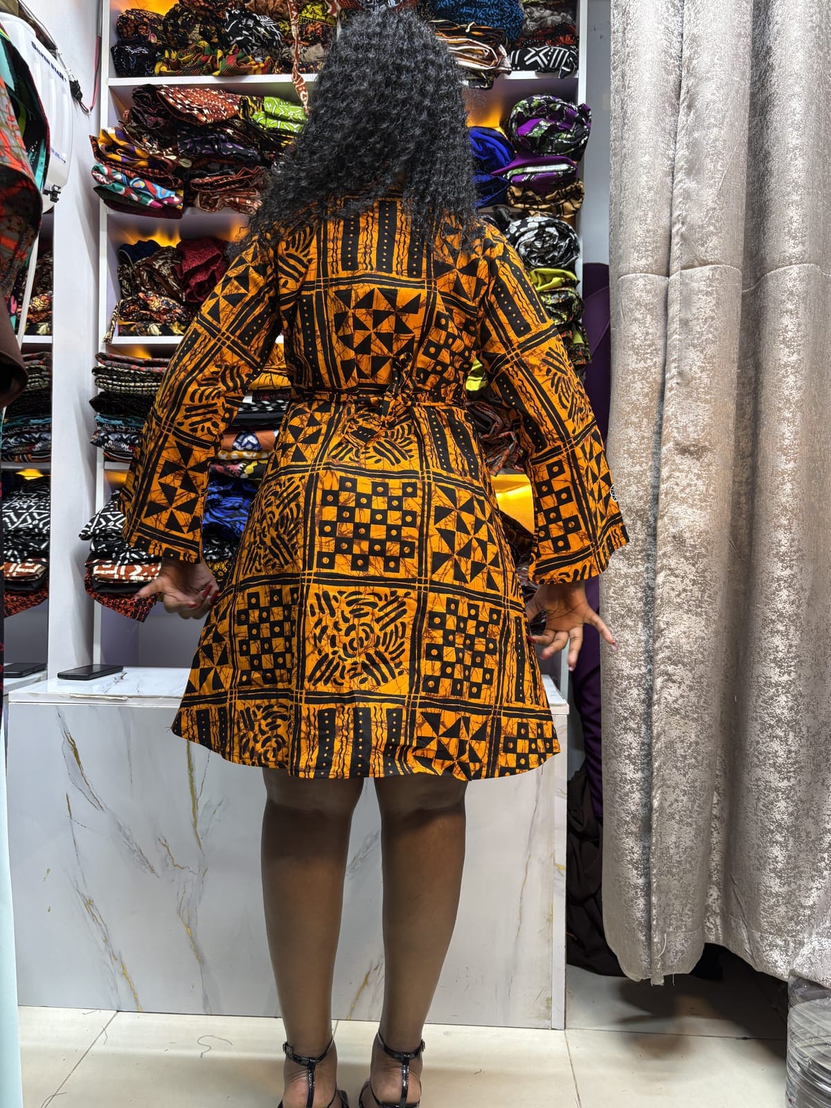 Amber Mosaic Shift Dress