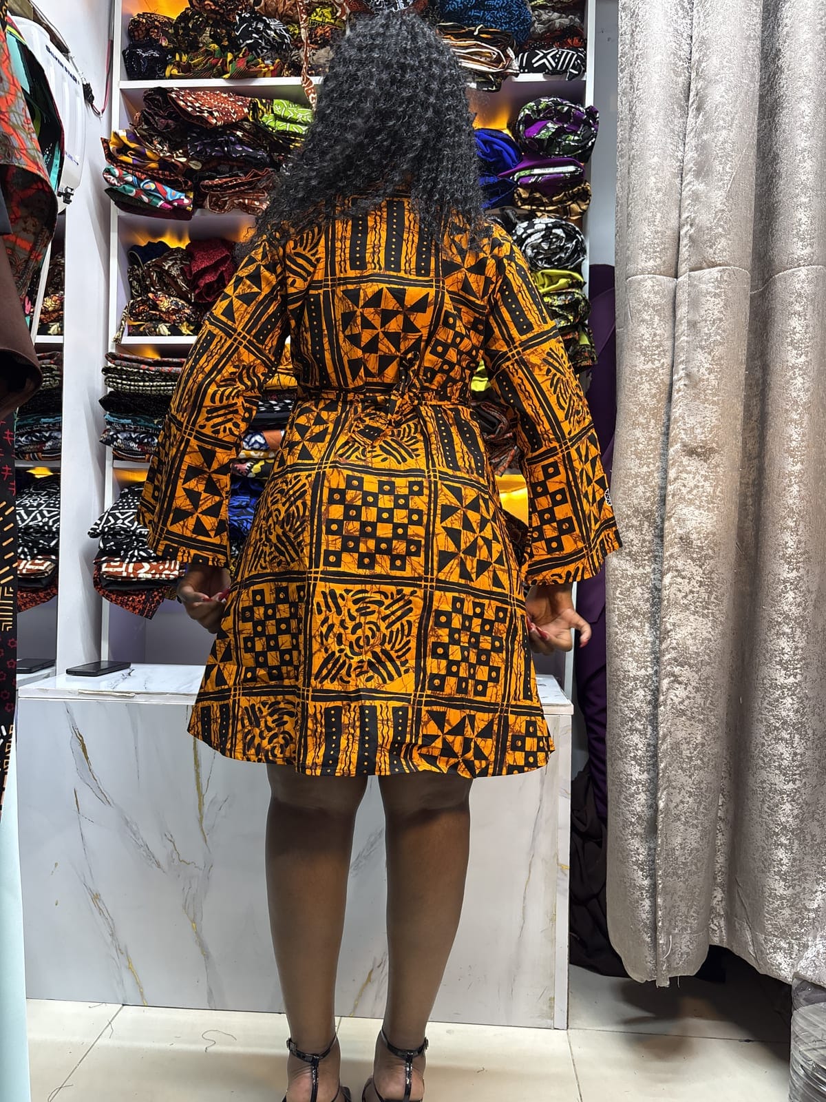 Amber Mosaic Shift Dress
