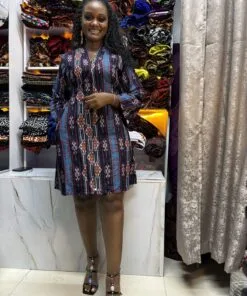 Midnight Tapestry Shift Dress