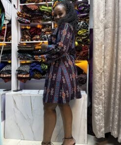 Midnight Tapestry Shift Dress