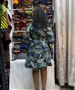 Emerald Paisley Shift Dress
