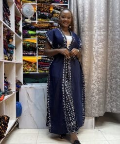 Indigo Heritage Kimono & Palazzo Set